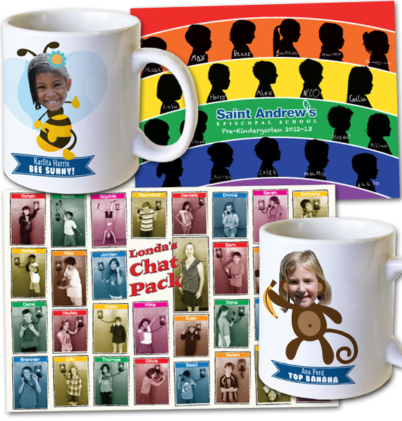 Fun stuff requested by teacher - mugs, posters, silhouettes